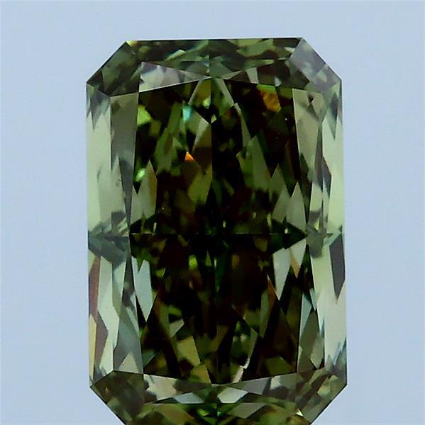 2.07 Ct. Fancy Vivid Green Radiant Lab Grown Diamond