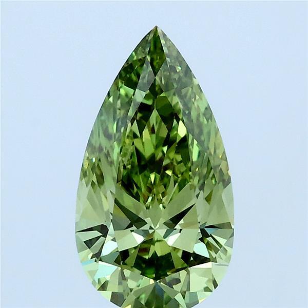 1.50 Ct. Fancy Vivid Green Pear Lab Grown Diamond
