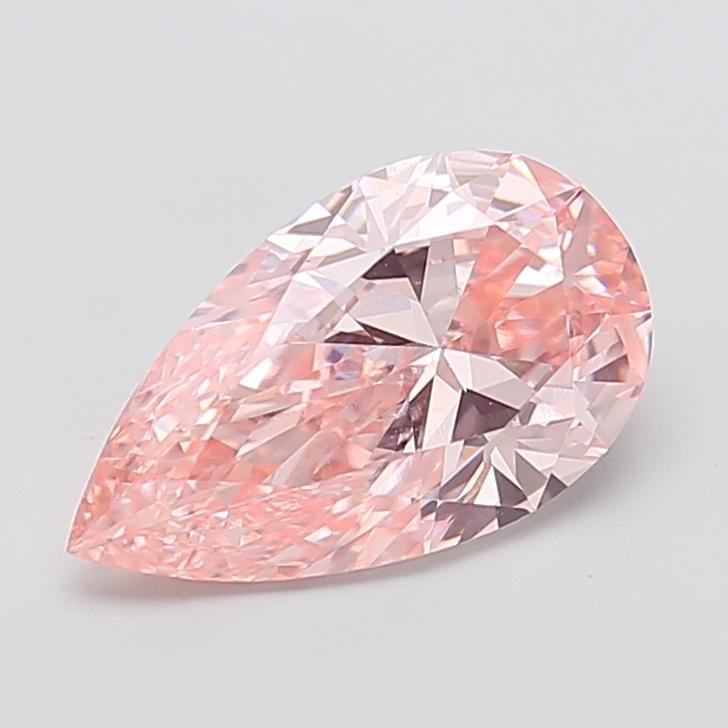 3.02 Ct. Fancy Vivid Pink Pear Lab Grown Diamond