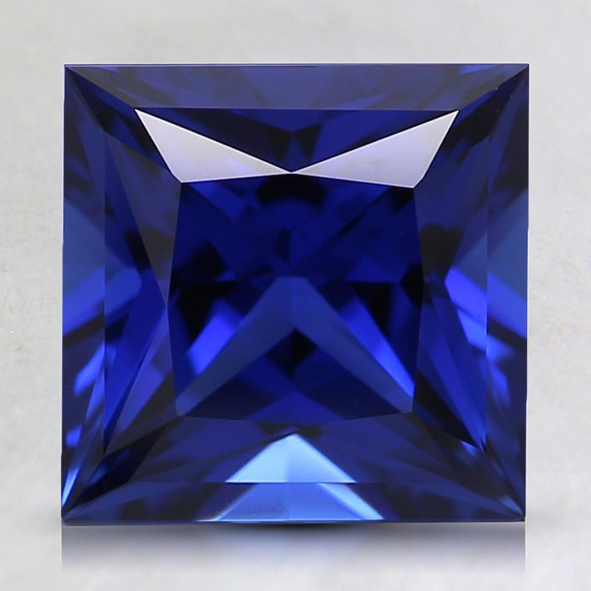 8mm Princess Blue Lab Created Sapphire