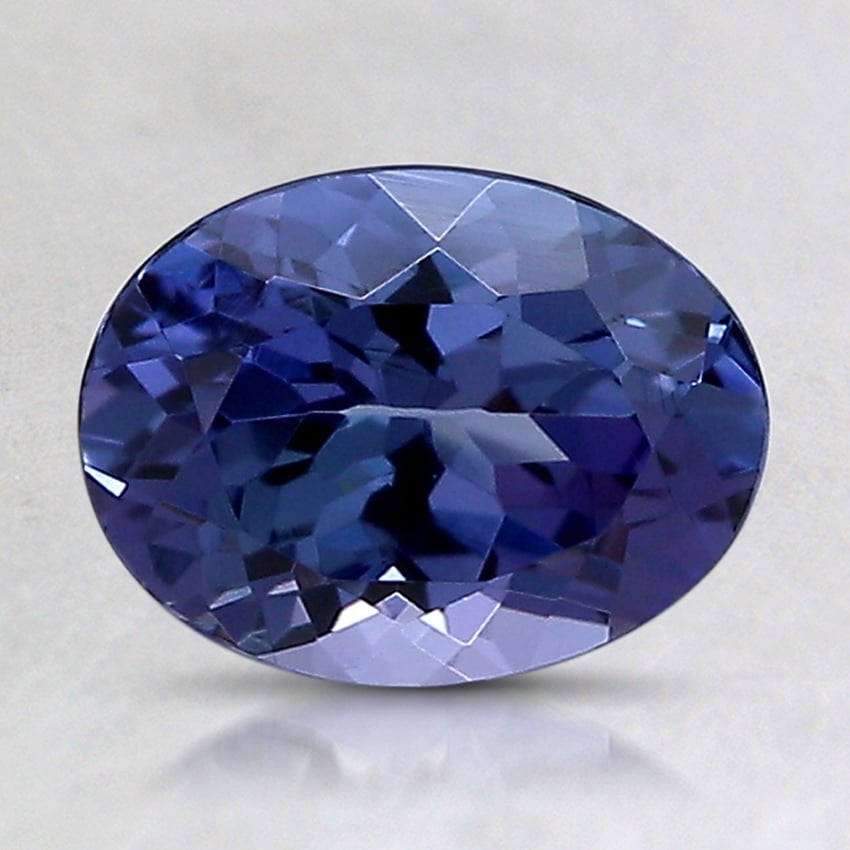 8.3x6.3mm Unheated Violet Oval Tanzanite