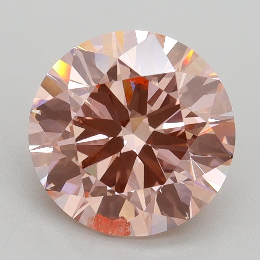 2.81 Ct. Fancy Intense Pink Round Lab Grown Diamond