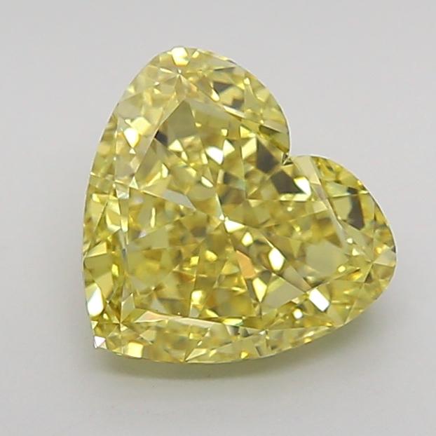 1.67 Ct. Fancy Intense Yellow Heart Lab Grown Diamond