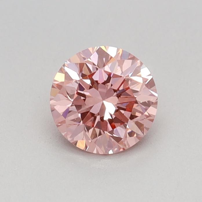 0.35 Ct. Fancy Vivid Pink Round Lab Grown Diamond