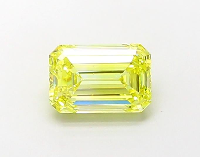 1.73 Ct. Fancy Intense  Yellow Emerald Lab Grown Diamond