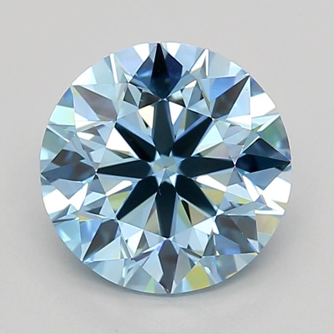 2.00 Ct. Fancy Vivid  Blue Round Lab Grown Diamond