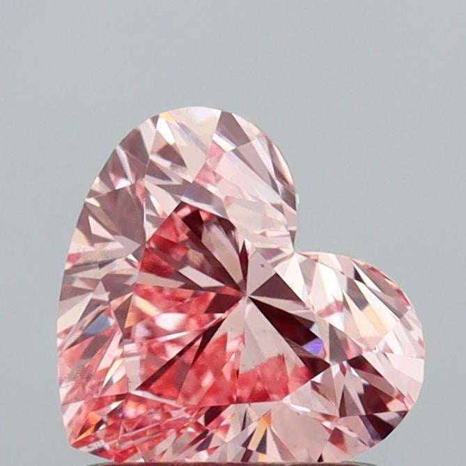 1.02 Ct. Fancy Intense  Pink Heart Lab Grown Diamond