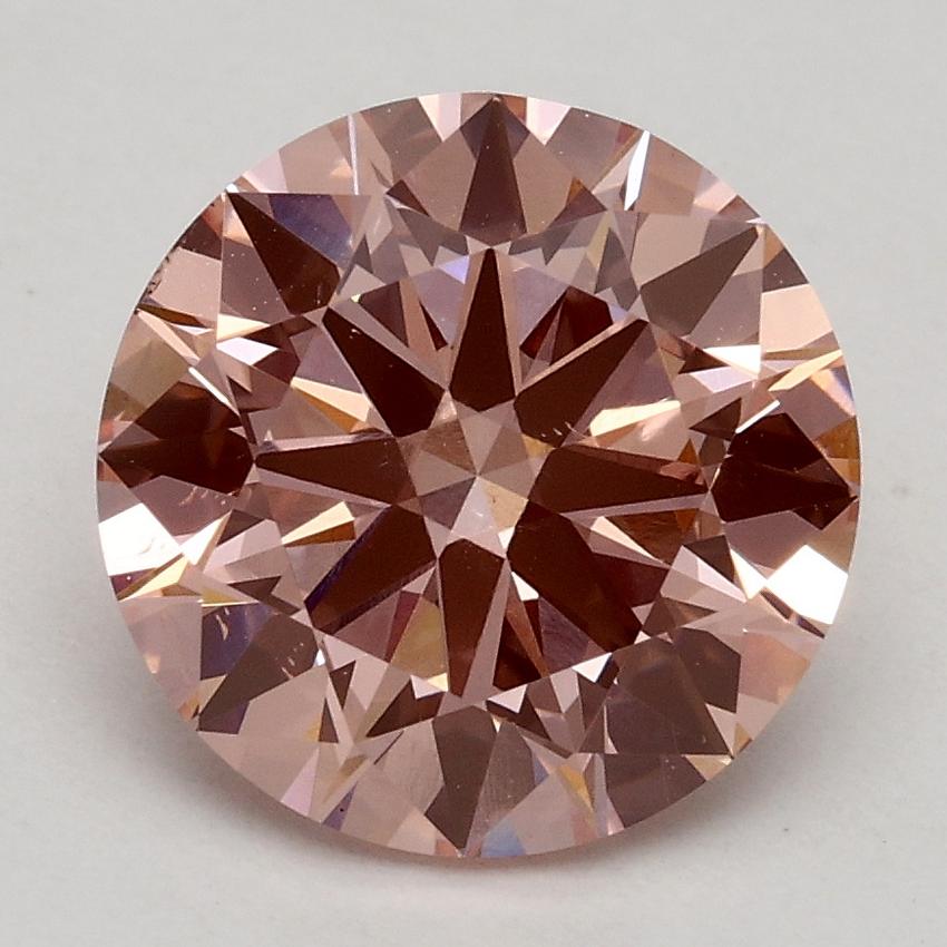 2.26 Ct. Fancy Intense Pink Round Lab Grown Diamond