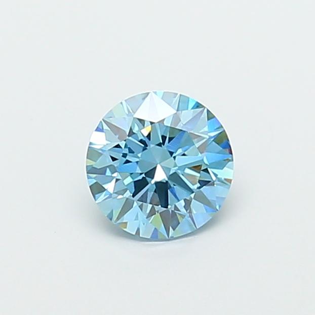 1.09 Ct. Fancy Vivid  Blue Round Lab Grown Diamond