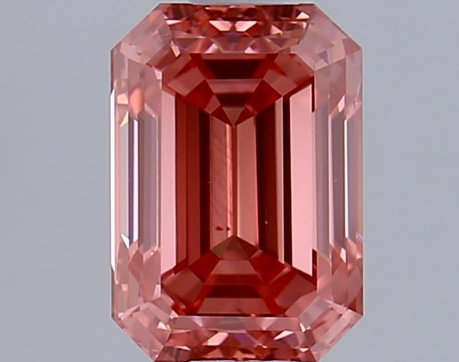 0.88 Ct. Fancy Vivid Pink Emerald Lab Grown Diamond