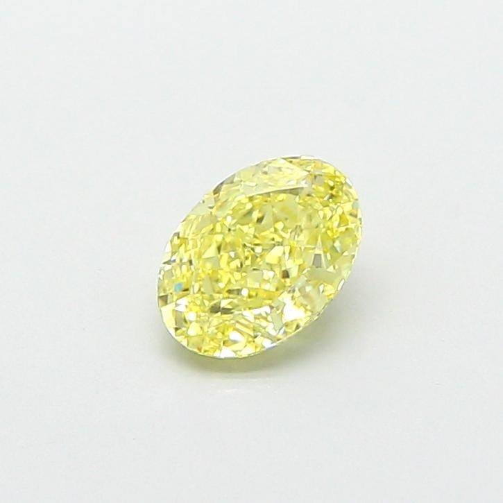 1.13 Ct. Fancy Intense  Yellow Oval Lab Grown Diamond
