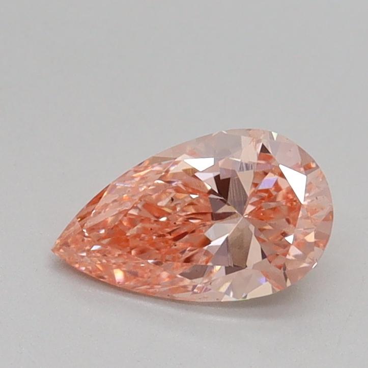 0.57 Ct. Fancy Intense Pink Pear Lab Grown Diamond