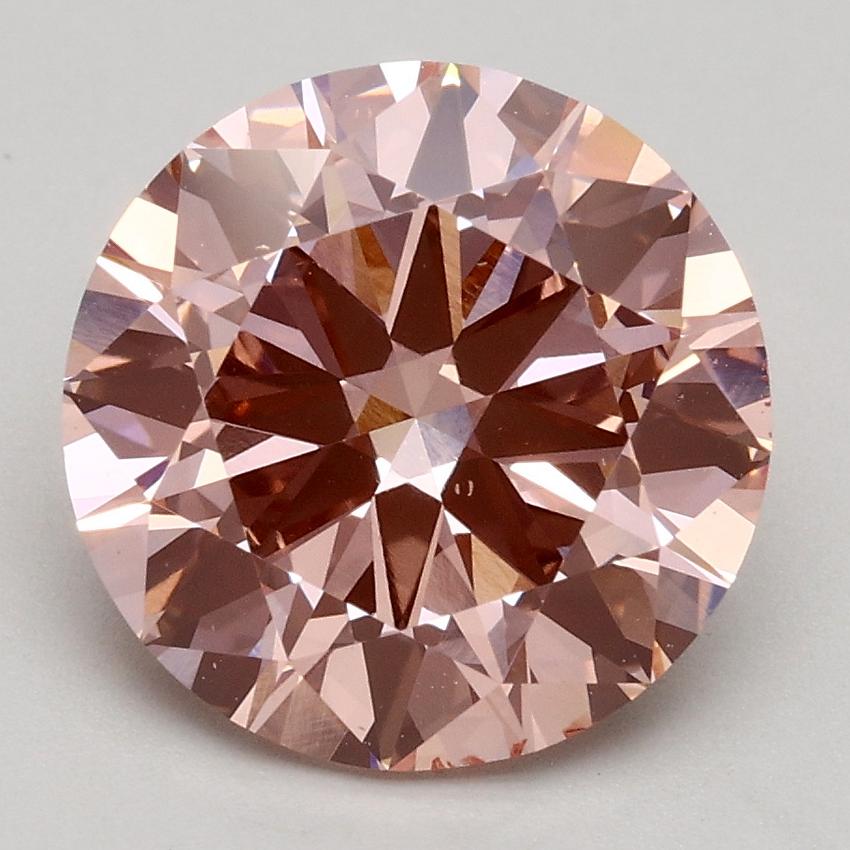 2.80 Ct. Fancy Intense Pink Round Lab Grown Diamond