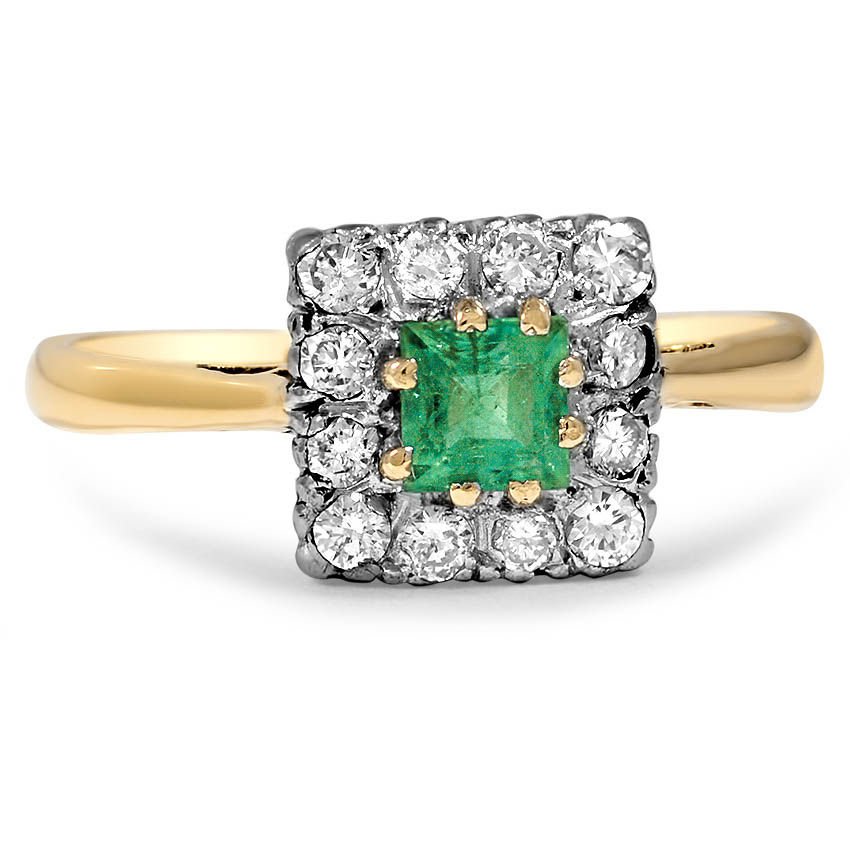 Art Deco Emerald Vintage Ring | Vella | Brilliant Earth