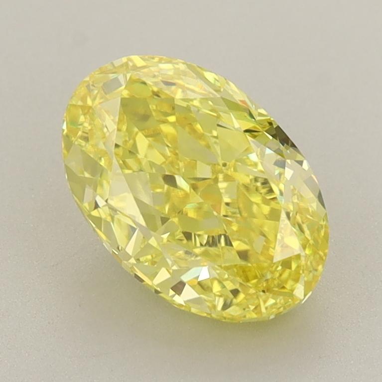 1.86 Ct. Fancy Vivid  Yellow Oval Lab Grown Diamond