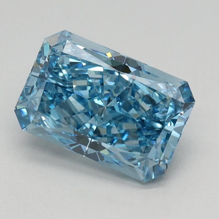 1.19 Ct. Fancy Vivid Blue Radiant Lab Grown Diamond