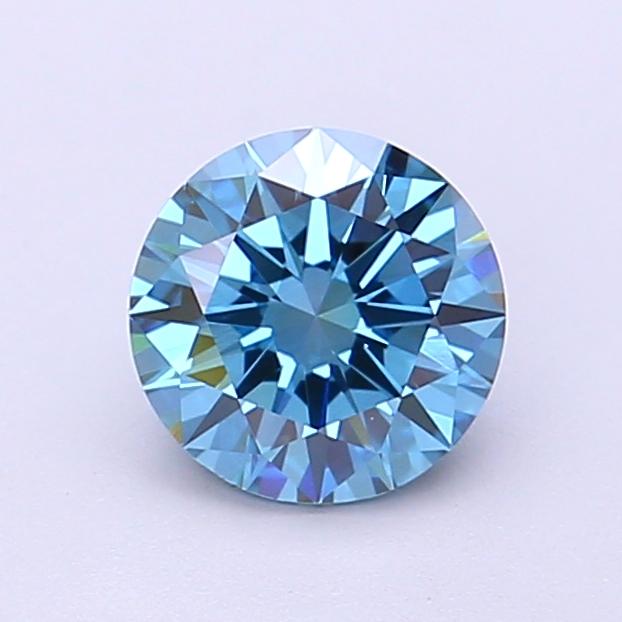 1.01 Ct. Fancy Vivid Blue Round Lab Grown Diamond