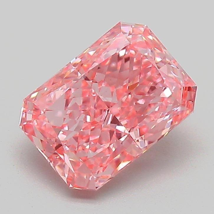 1.59 Ct. Fancy Vivid Pink Radiant Lab Grown Diamond