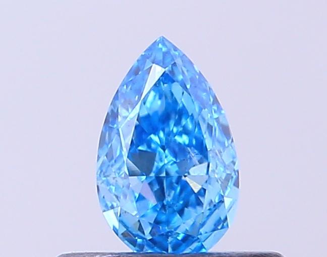 0.31 Ct. Fancy Vivid Blue Pear Lab Grown Diamond