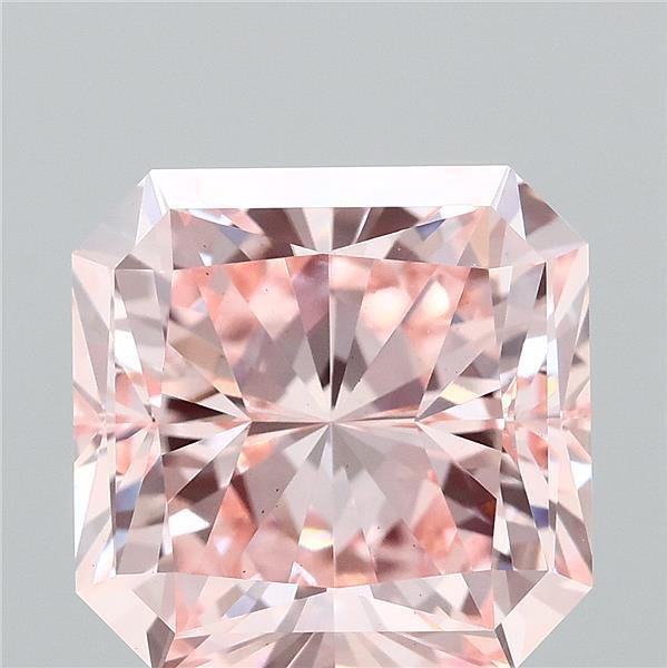 3.19 Ct. Fancy Intense Pink Radiant Lab Grown Diamond