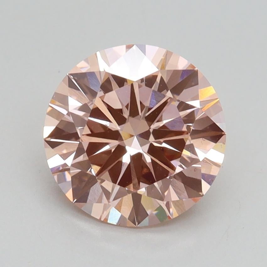 2.00 Ct. Fancy Intense Pink Round Lab Grown Diamond