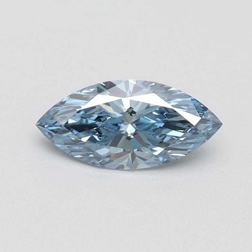 0.50 Ct. Fancy Vivid Blue Marquise Lab Grown Diamond