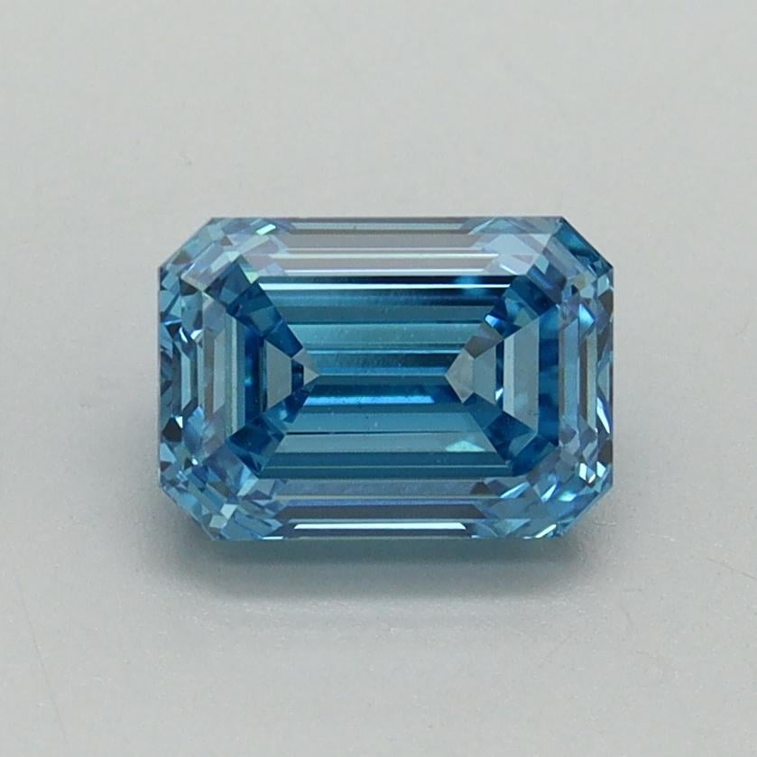 1.11 Ct. Fancy Vivid Blue Emerald Lab Grown Diamond