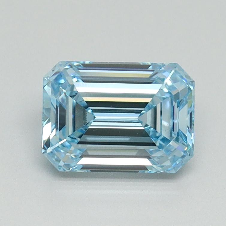 1.02 Ct. Fancy Intense Blue Emerald Lab Grown Diamond