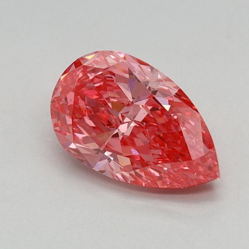 0.97 Ct. Fancy Vivid Pink Pear Lab Grown Diamond