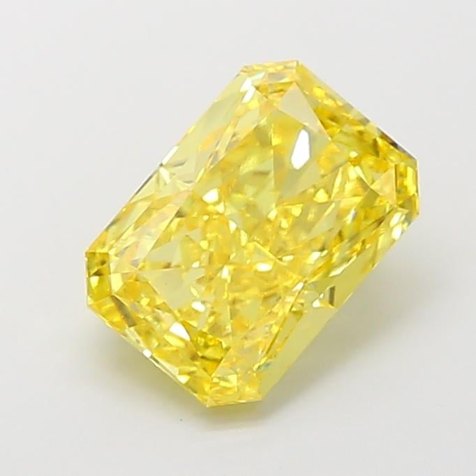 3.51 Ct. Fancy Vivid  Yellow Radiant Lab Grown Diamond