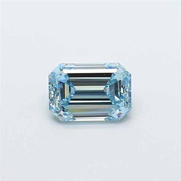 1.01 Ct. Fancy Intense  Blue Emerald Lab Grown Diamond