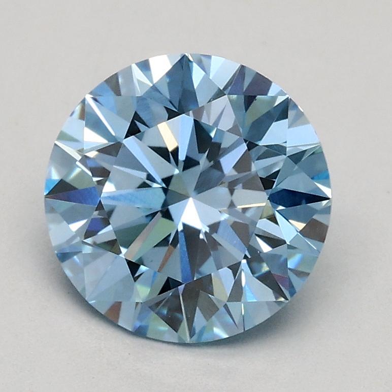 1.21 Ct. Fancy Intense Blue Round Lab Grown Diamond