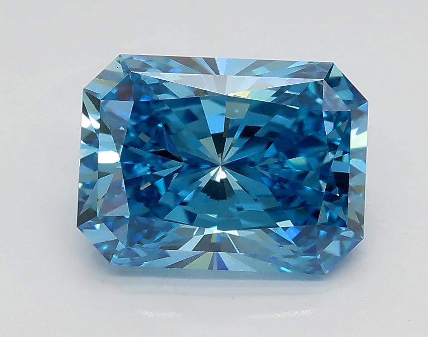 2.02 Ct. Fancy Vivid Blue Radiant Lab Grown Diamond