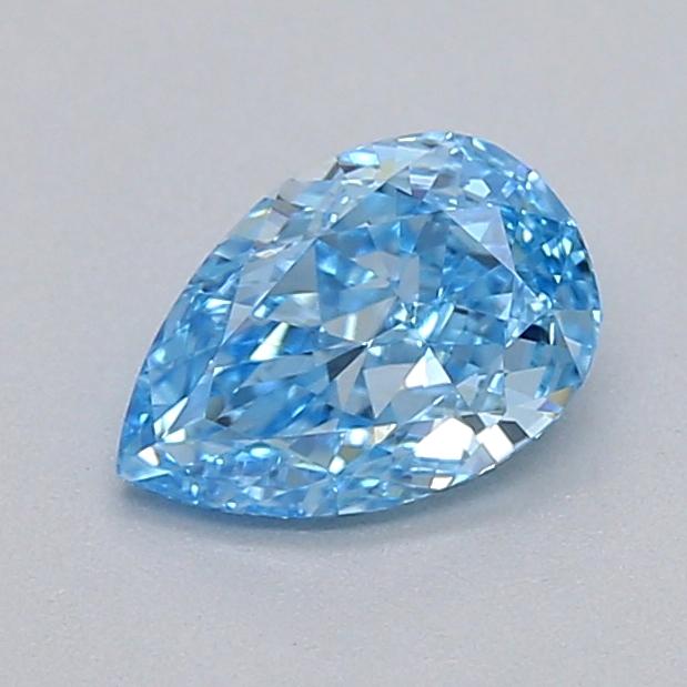 0.32 Ct. Fancy Vivid  Blue Pear Lab Grown Diamond