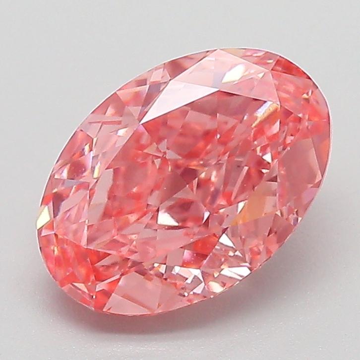 2.07 Ct. Fancy Vivid  Pink Oval Lab Grown Diamond