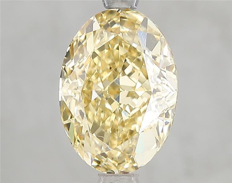 3.06 Ct. Fancy Intense Yellow Oval Lab Grown Diamond