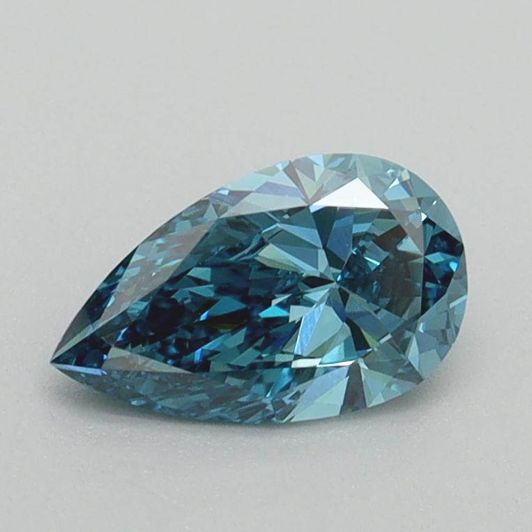 0.75 Ct. Fancy Vivid Blue Pear Lab Grown Diamond