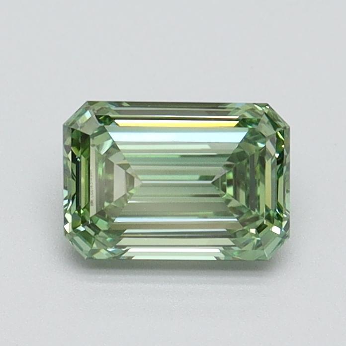 0.72 Ct. Fancy Vivid Green Emerald Lab Grown Diamond
