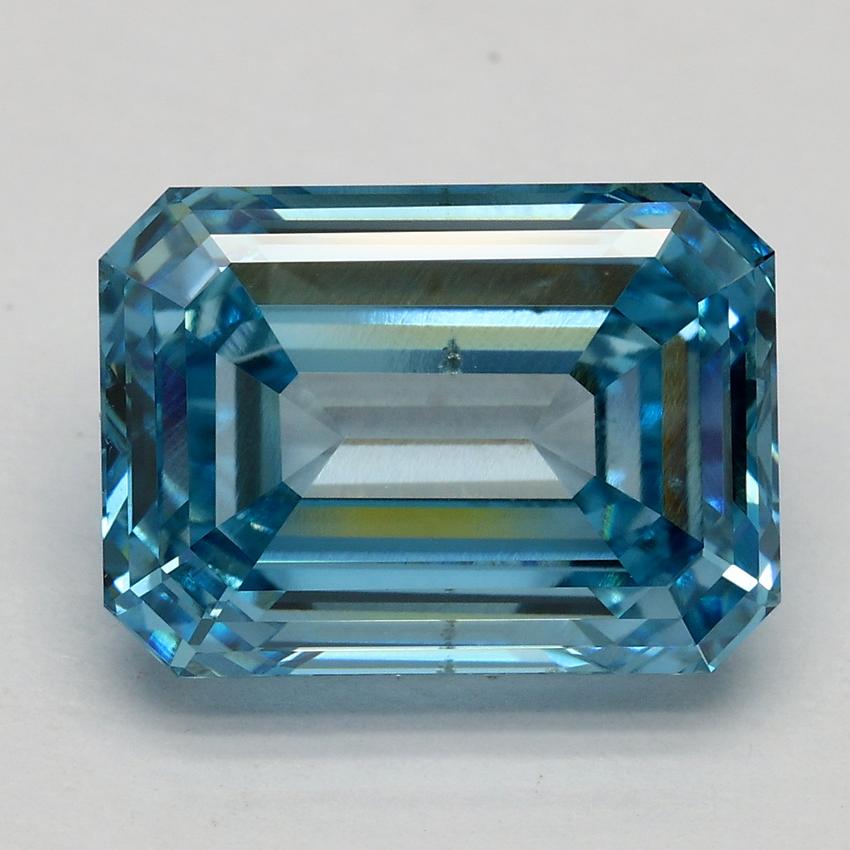 5.16 Ct. Fancy Vivid Blue Emerald Lab Grown Diamond