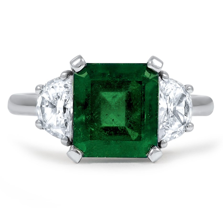 Modern Emerald Vintage Ring | Lovella 