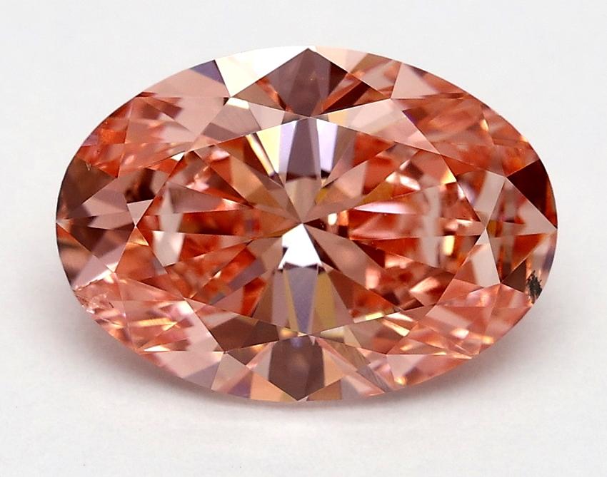 2.01 Ct. Fancy Vivid Pink Oval Lab Grown Diamond
