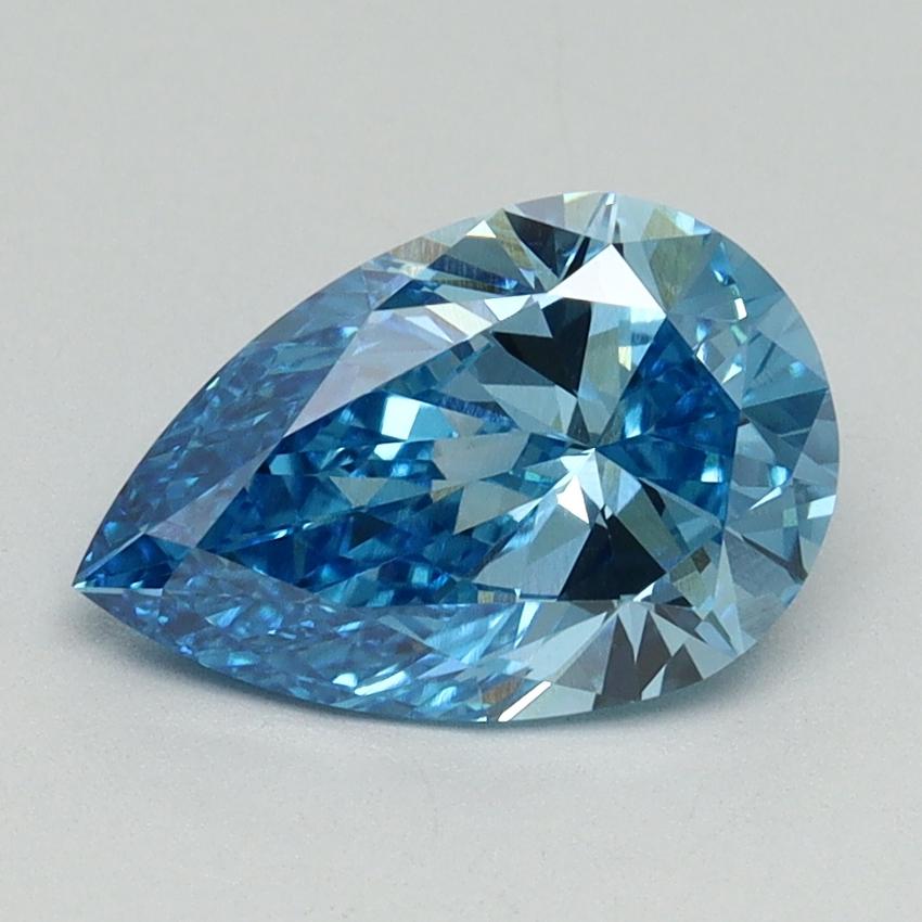 1.53 Ct. Fancy Vivid Blue Pear Lab Grown Diamond