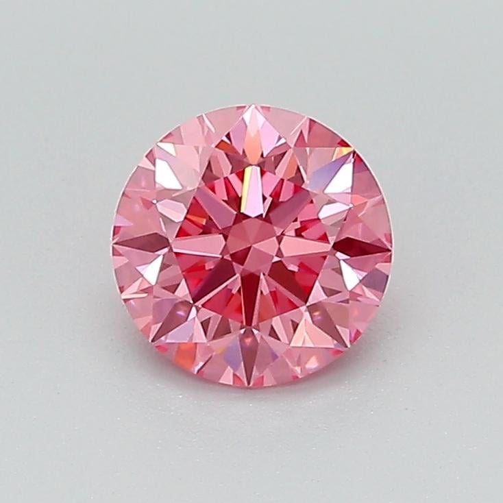 0.78 Ct. Fancy Vivid Pink Round Lab Grown Diamond