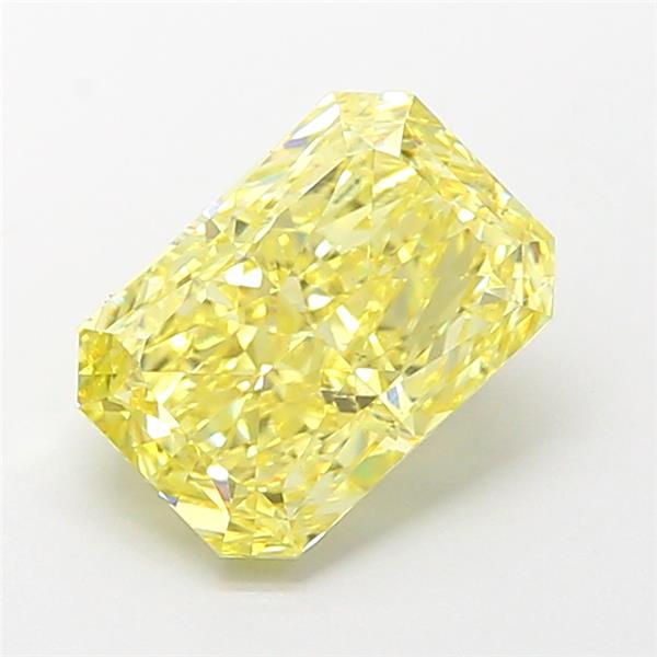 2.13 Ct. Fancy Vivid Yellow Radiant Lab Grown Diamond