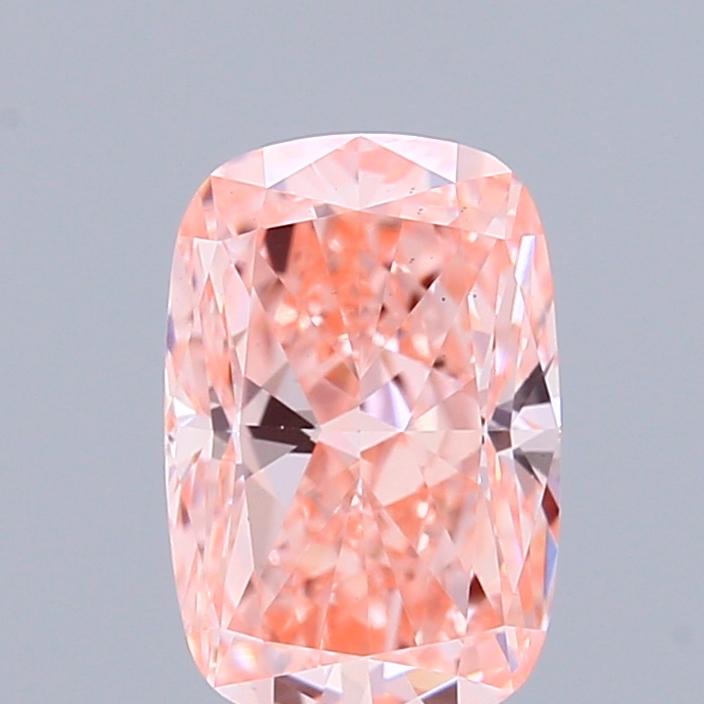 0.84 Ct. Fancy Vivid Pink Cushion Lab Grown Diamond