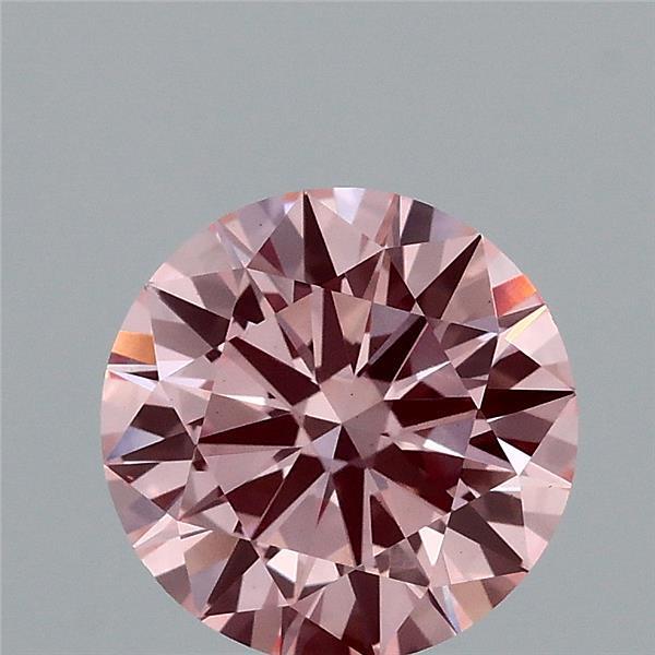 1.63 Ct. Fancy Vivid Pink Round Lab Grown Diamond