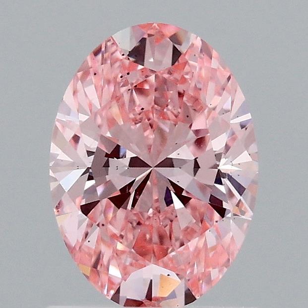 1.05 Ct. Fancy Vivid Pink Oval Lab Grown Diamond