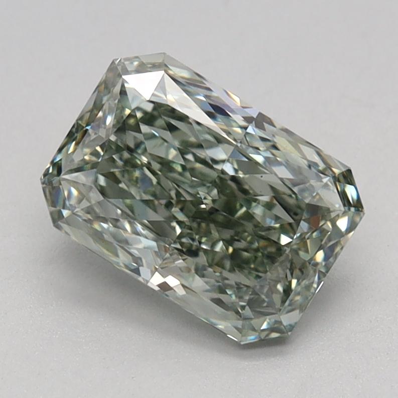 1.08 Ct. Fancy Intense Green Radiant Lab Grown Diamond