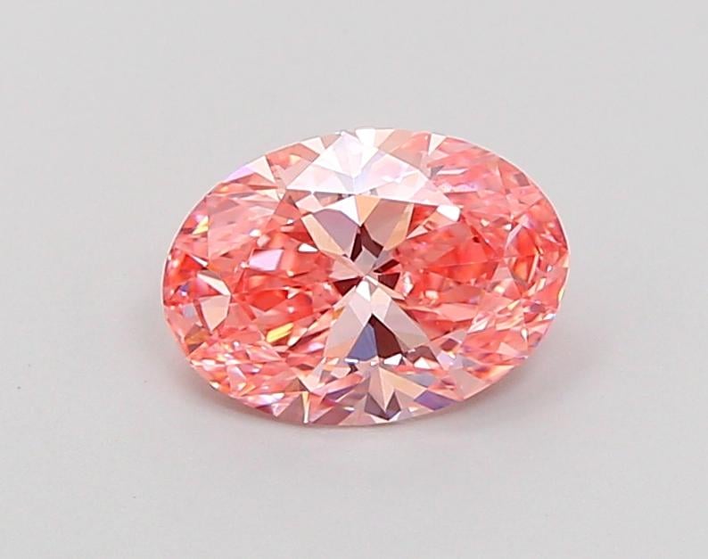 1.30 Ct. Fancy Vivid Pink Oval Lab Grown Diamond
