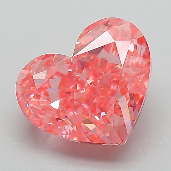 2.32 Ct. Fancy Vivid Pink Heart Lab Grown Diamond